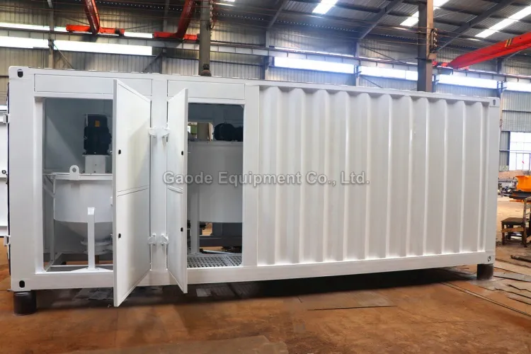 Gaodetec GMA2X300/1000 Containerized Colloidal Grout Mixer with Agitator Machine for Sale